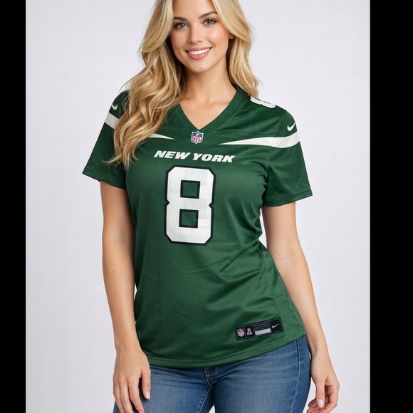 Nike Tops - Women’s Nike Engineered NFL New York Jets Aaron Rodgers #8 Jersey XL Green NWT